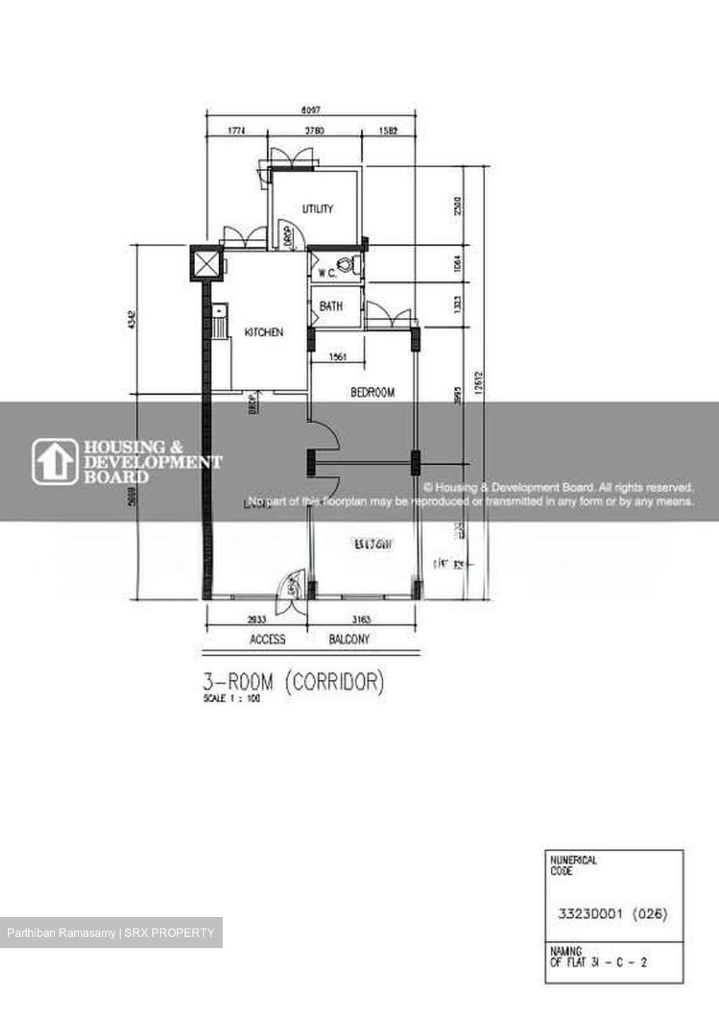 Blk 1 Brickworks Estate (Bukit Merah), HDB 3 Rooms #566569141